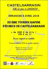 22ème tournoi rapide de Castelsarrasin
