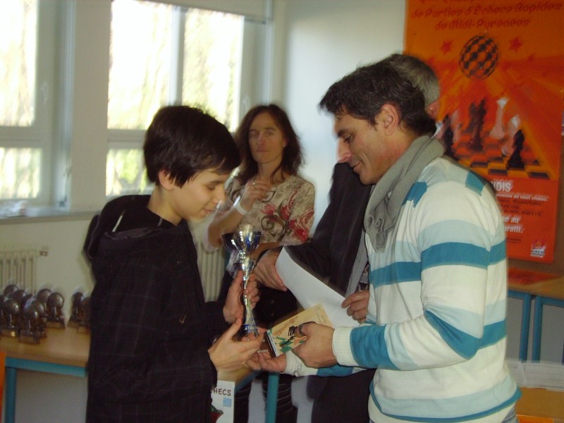 Florian reçoit le premier prix Benjamin